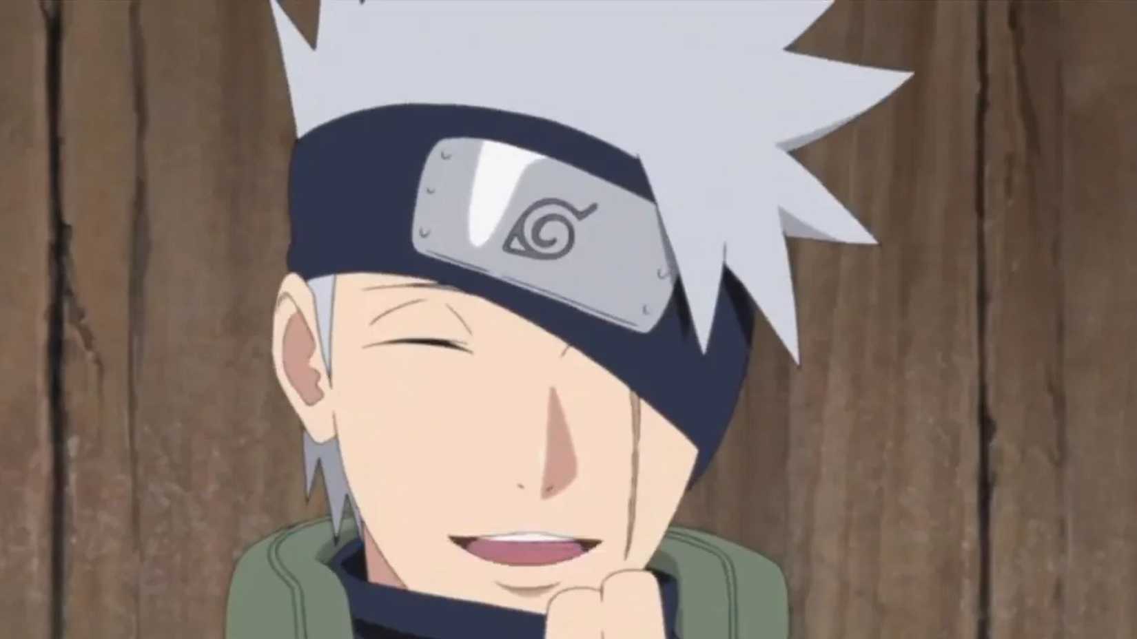 Kakashi's face reveal in Naruto