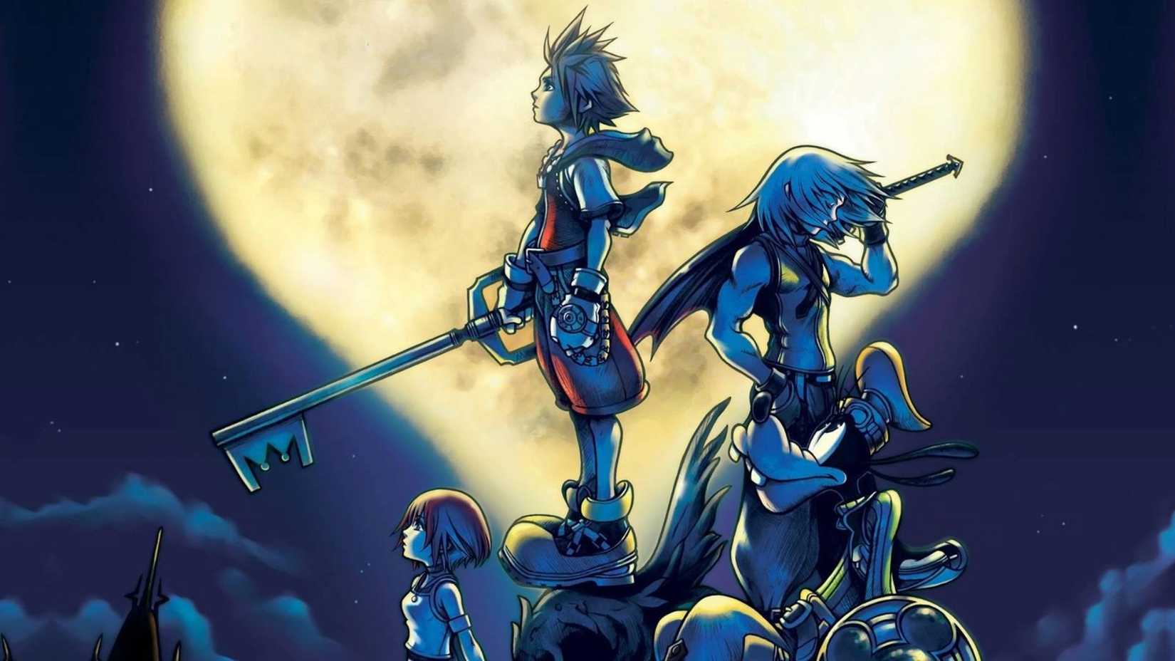 Kingdom Hearts key art video game