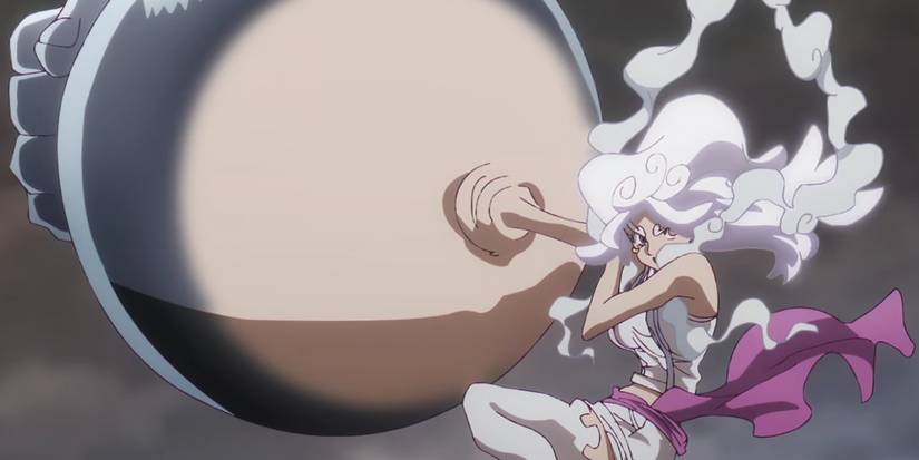 Bonney prépare son Nika Punch dans One Piece