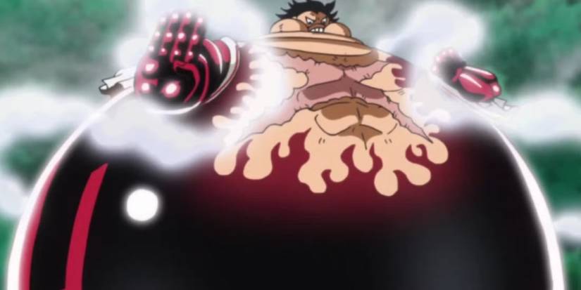 Luffy utilise Tankman contre Charlotte Cracker dans One Piece