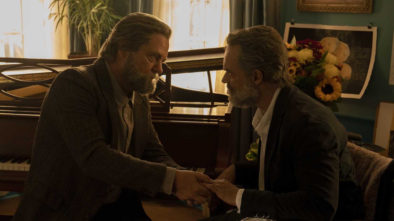 Nick Offerman and Murray Bartlett as Bill and Frank from The Last of Us