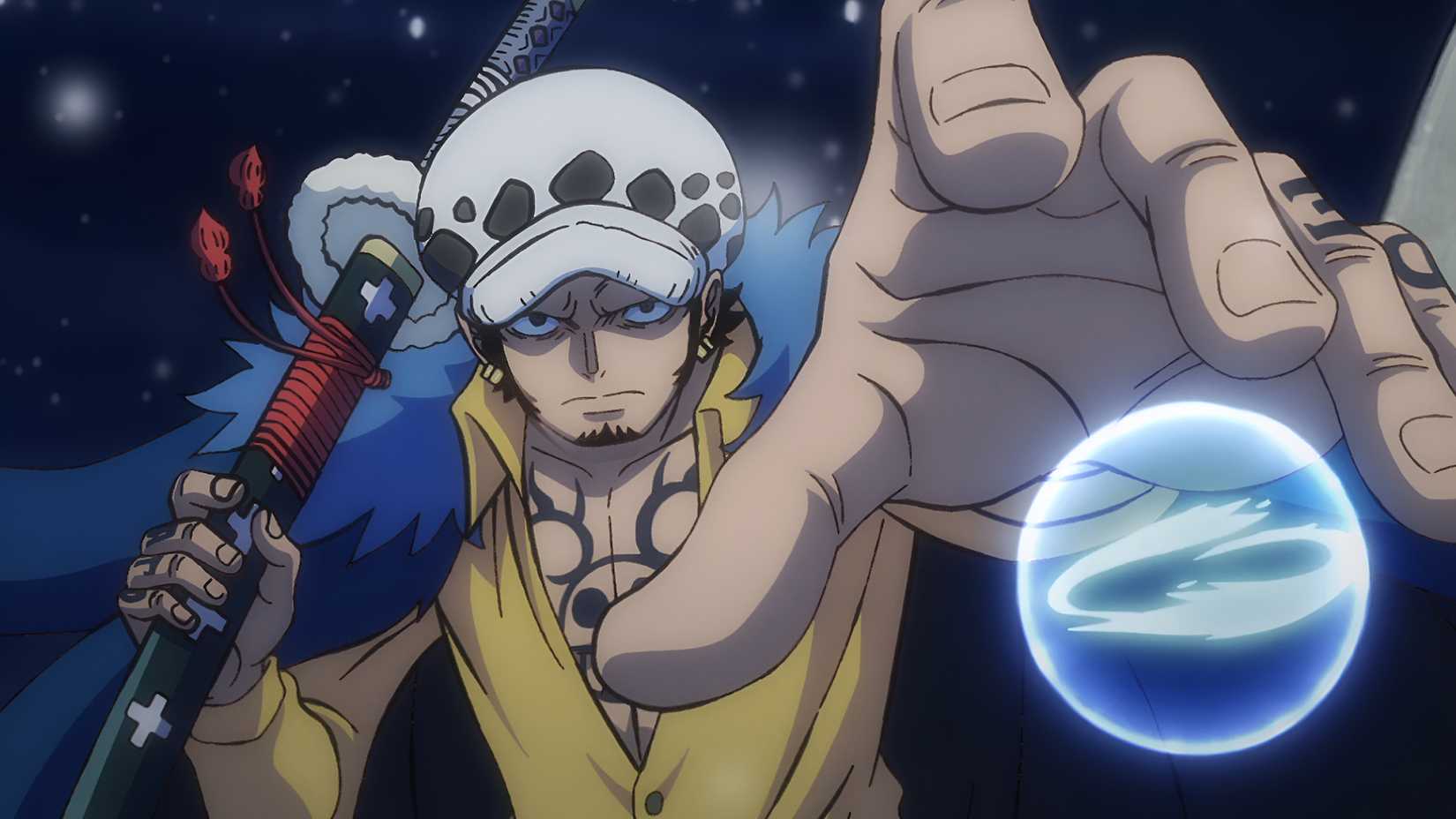 Trafalgar D Water Law de One Piece utilise sa chambre