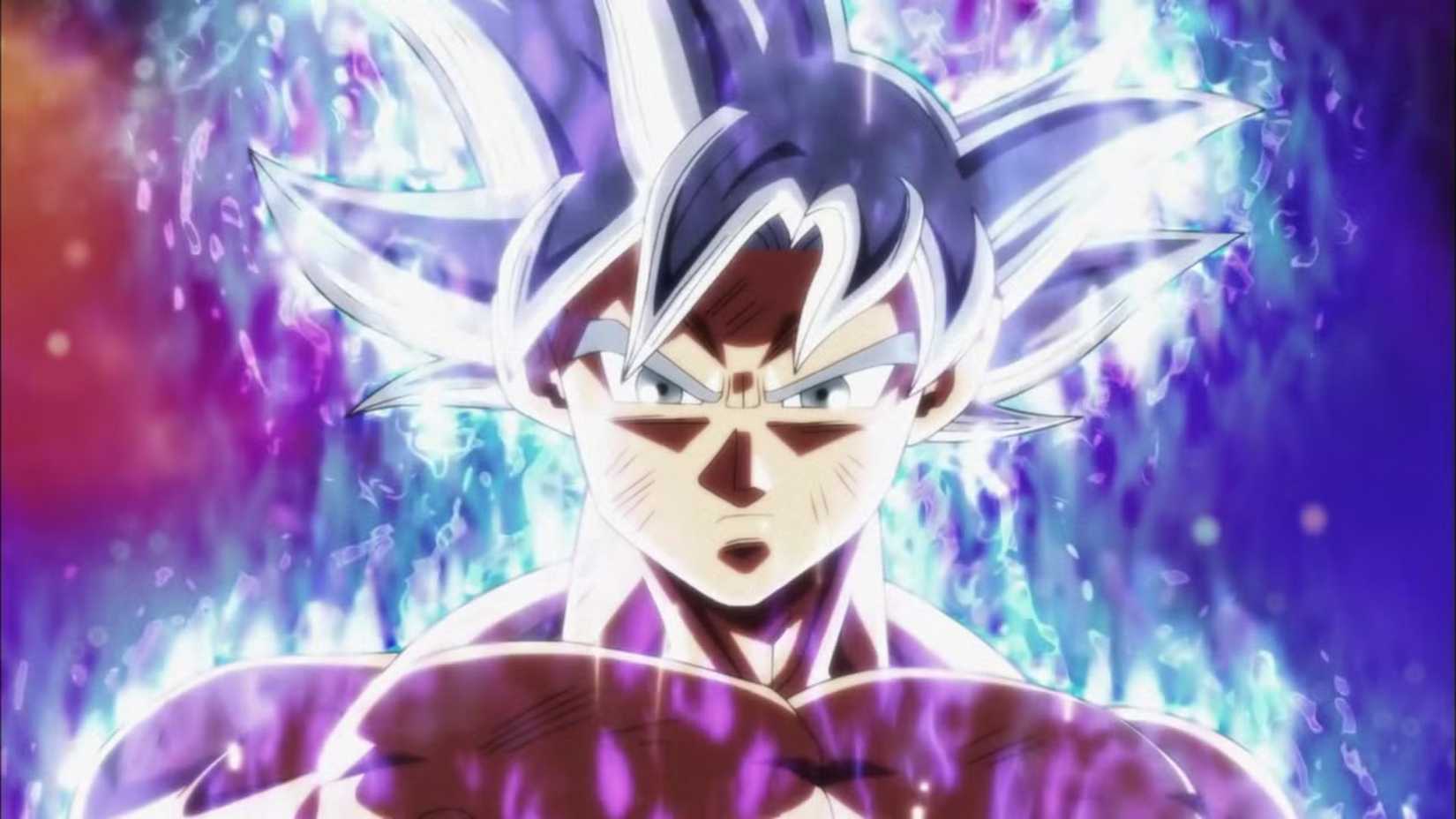 Goku debuts Perfected Ultra Instinct during the Tournament of Power in Dragon Ball Super.