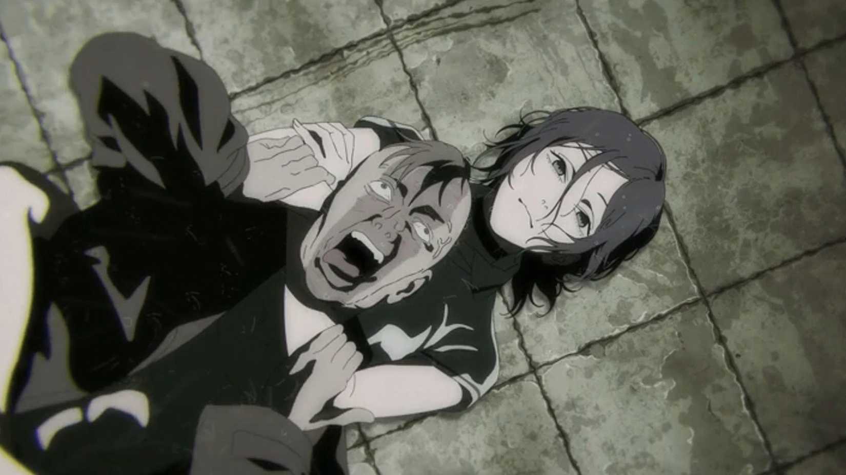 Reze étrangle son agresseur tueur en série dans Chainsaw Man, le film animé