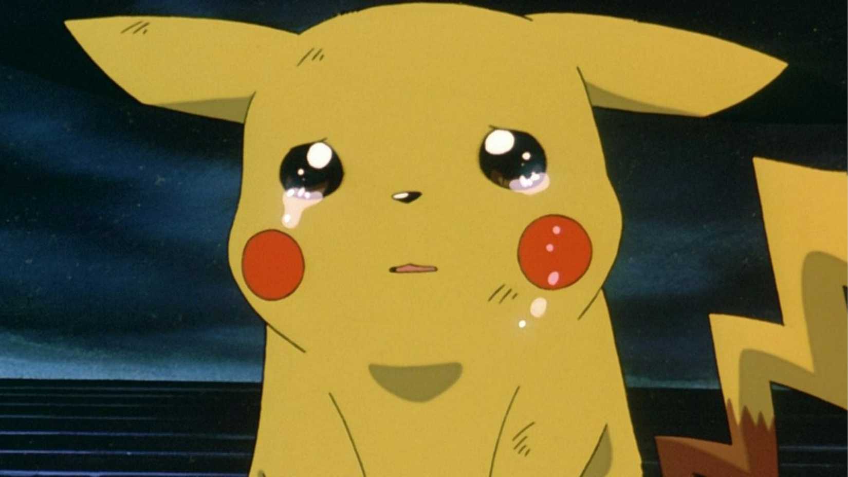 Ash's Pikachu crying in the movie Pokemon: Mewtwo Strikes Back
