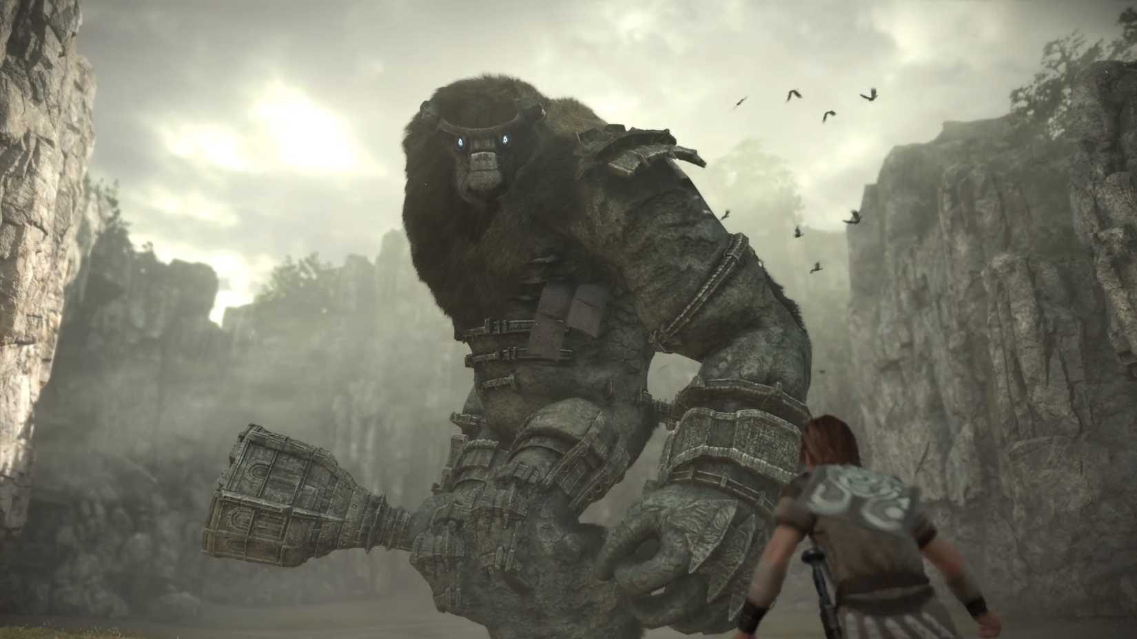 Shadow of the Colossus Gameplay taking down a Colossus