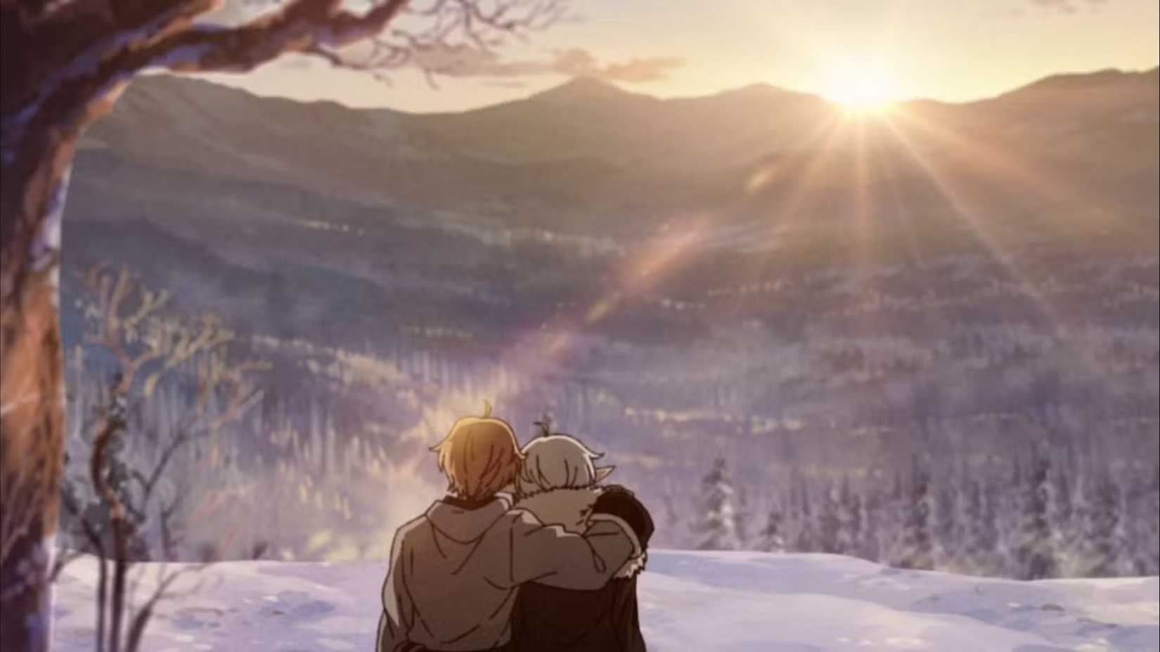 Sylphie et Rudeus amoureux dans Mushoku Tensei : Jobless Reincarnation.