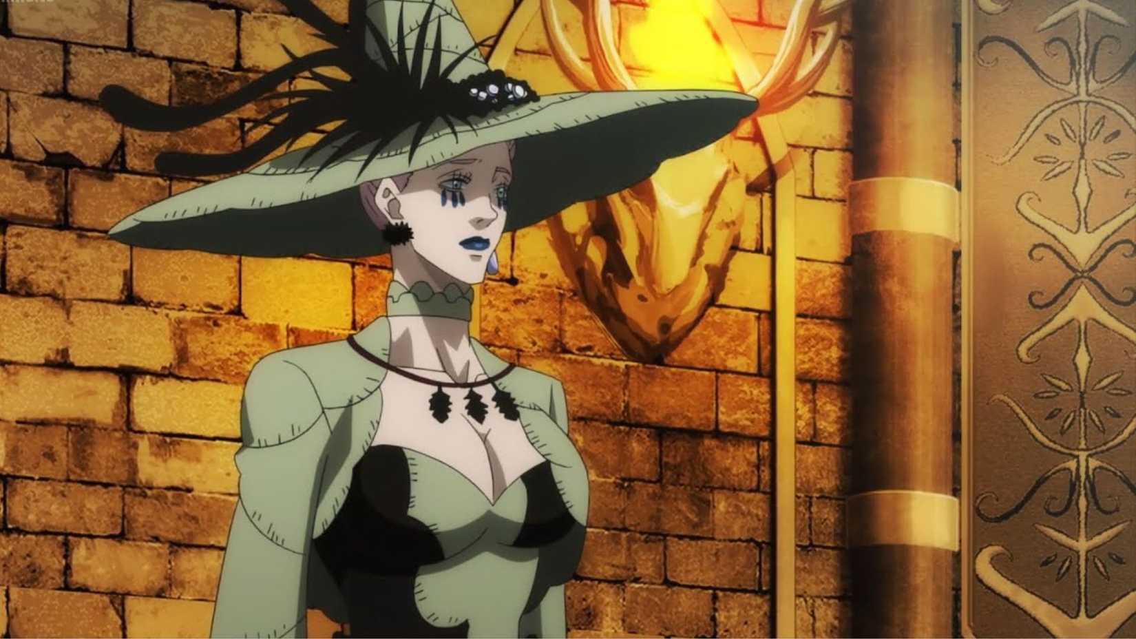 La Reine Sorcière se tient dans un palais royal dans Black Clover