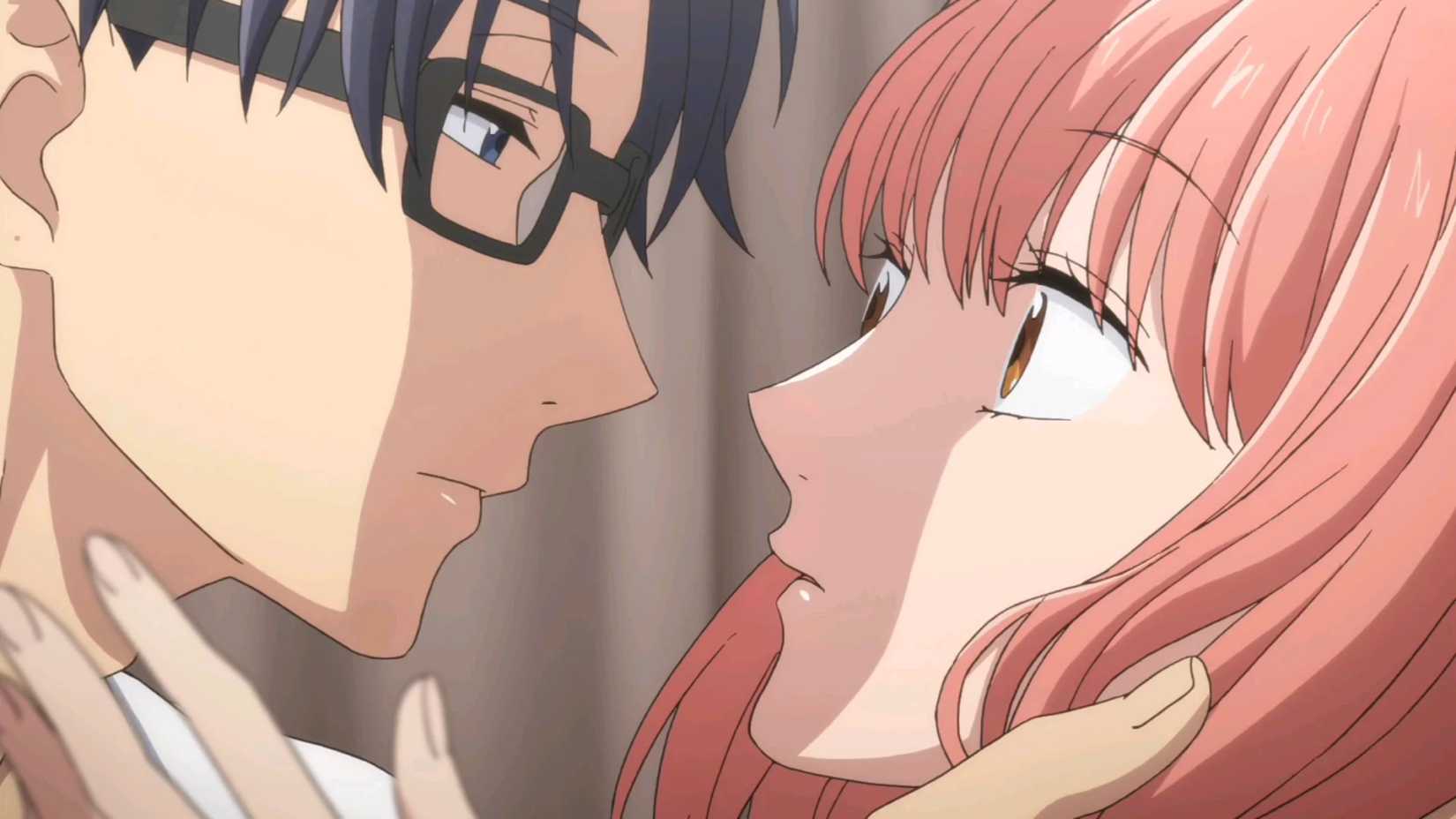 Narumi and Hirutaka in Wotakoi: Love Is Hard For Otaku anime