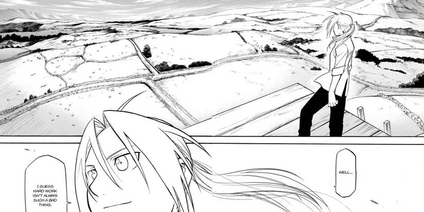 A Peaceful Sweeping Landscape Marks The Emotional Conclusion To Edward Elric’s Long Journey 