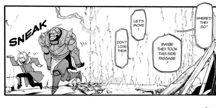 Edward And Alphonse Tip-Toe Comically Together.