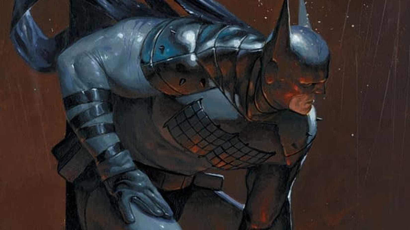 Batman poses with his axe