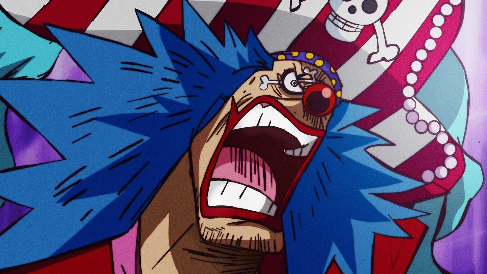 Buggy the Clown screaming in One Piece