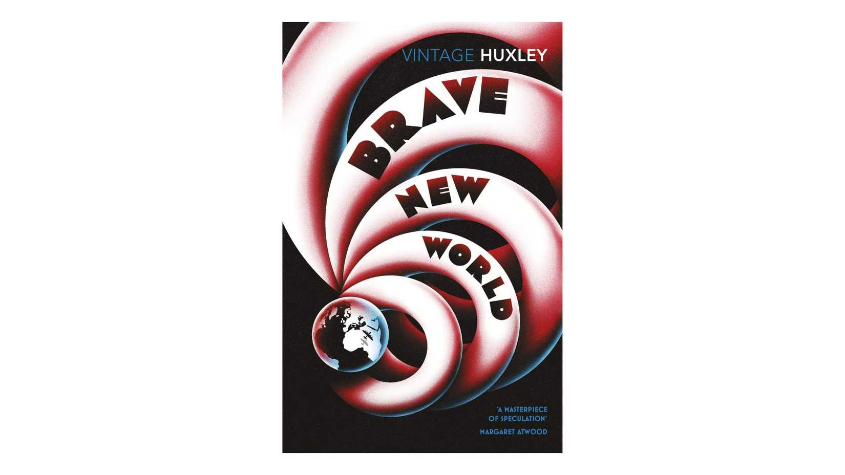 Brave New World by Aldous Huxley book cover on a white background