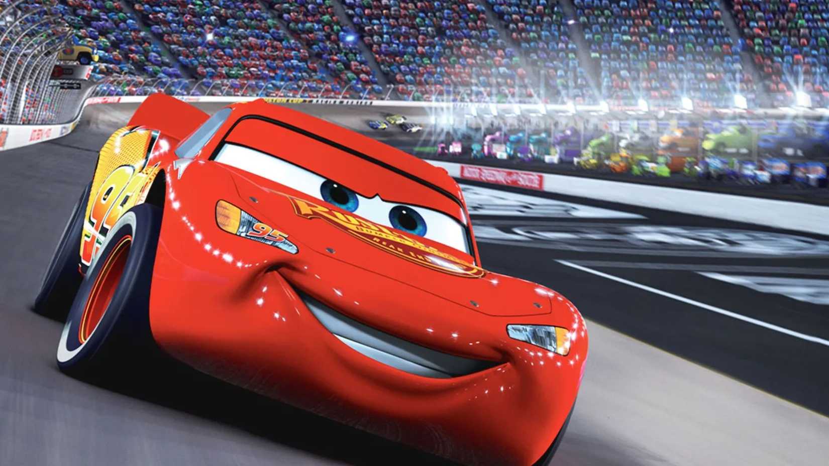 Owen Wilson is Hot-Shot Racecar Lightning McQueen in Pixar's Cars