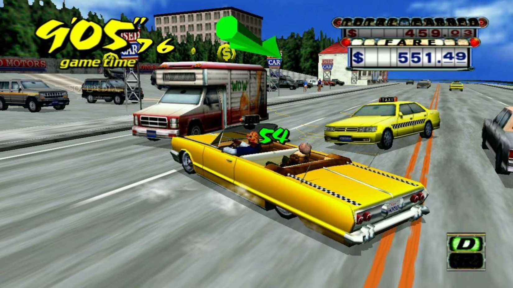 Gameplay of Crazy Taxi on the Sega Dreamcast