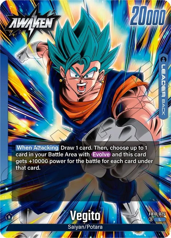 dragon ball super card game blue vegito BGS 10 FB02-139 Vegito [Alternate Art] SCR (2024)