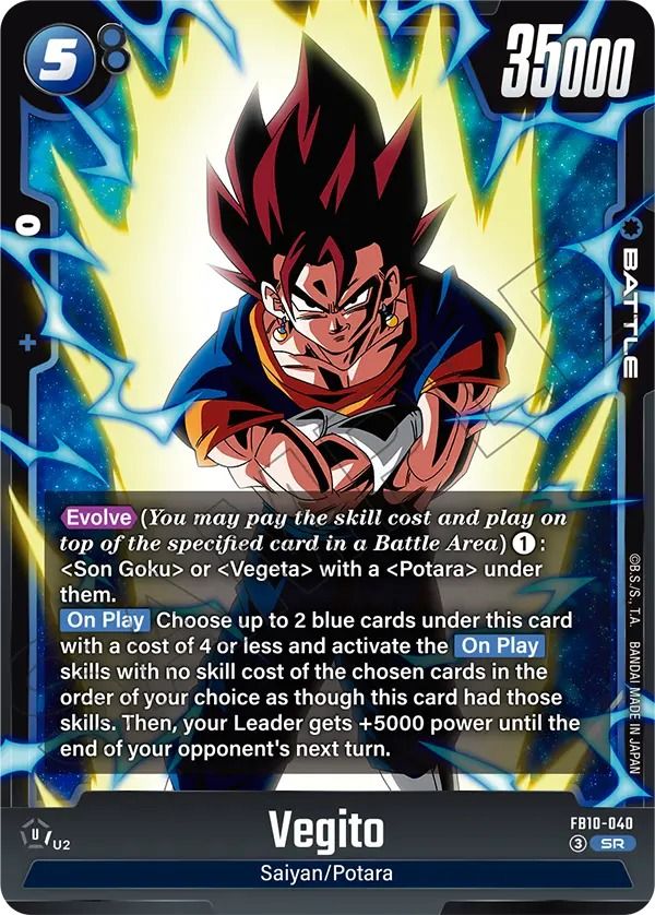dragon ball super card game vegito blue Dragon Ball Super Card Game Fusion World