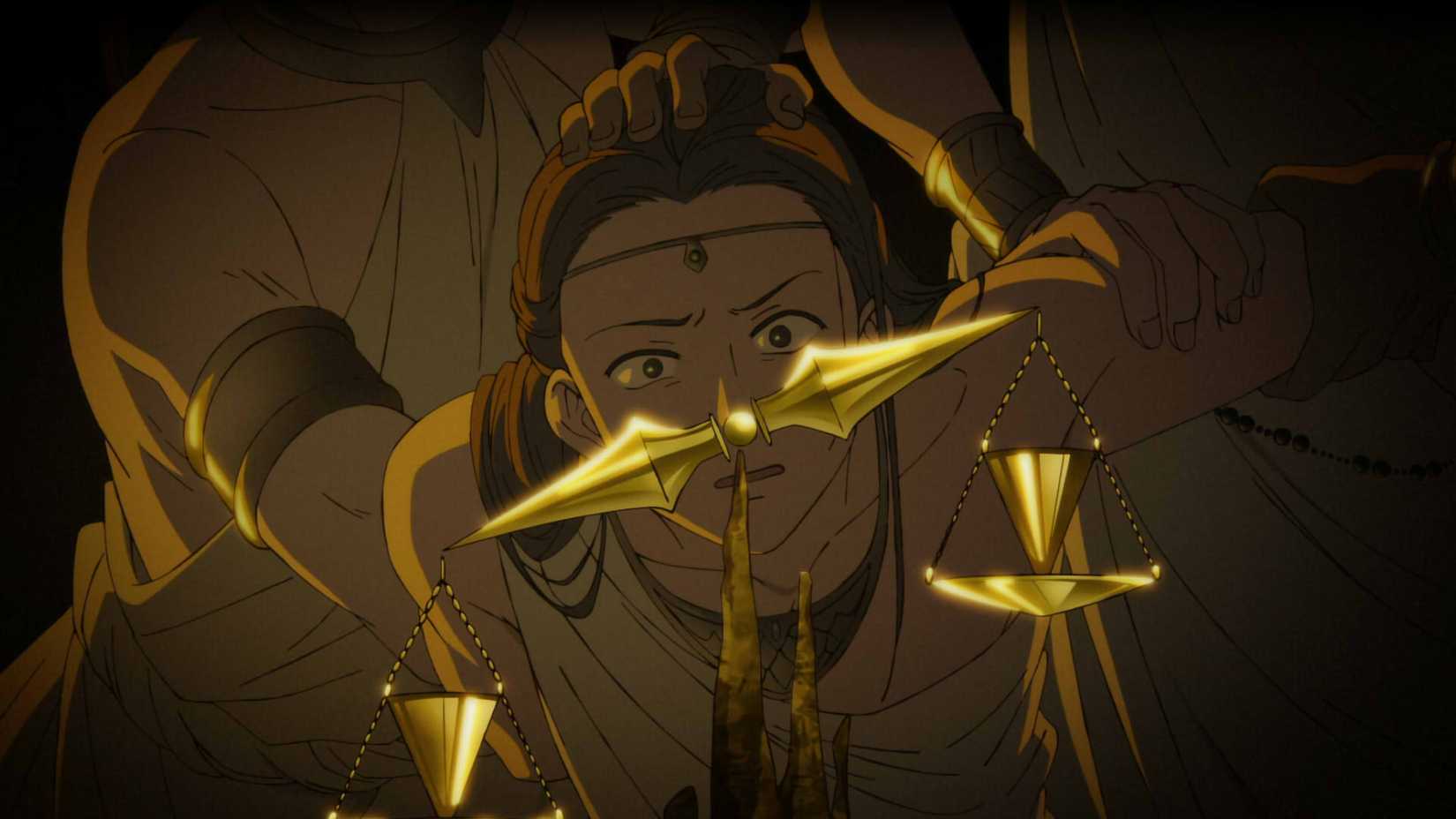 The Romonons punish their won citizens in Witch Hat Atelier Episode 12.