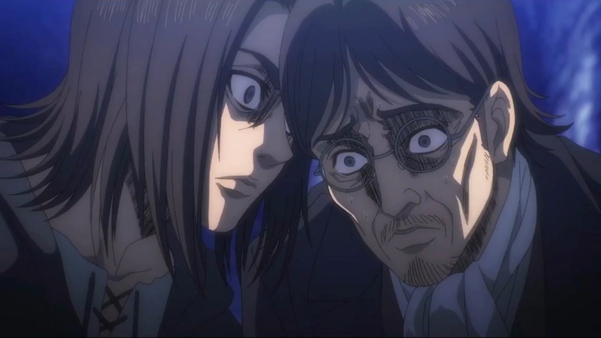 Eren asking his father "what are you doing?" in Attack on Titan anime