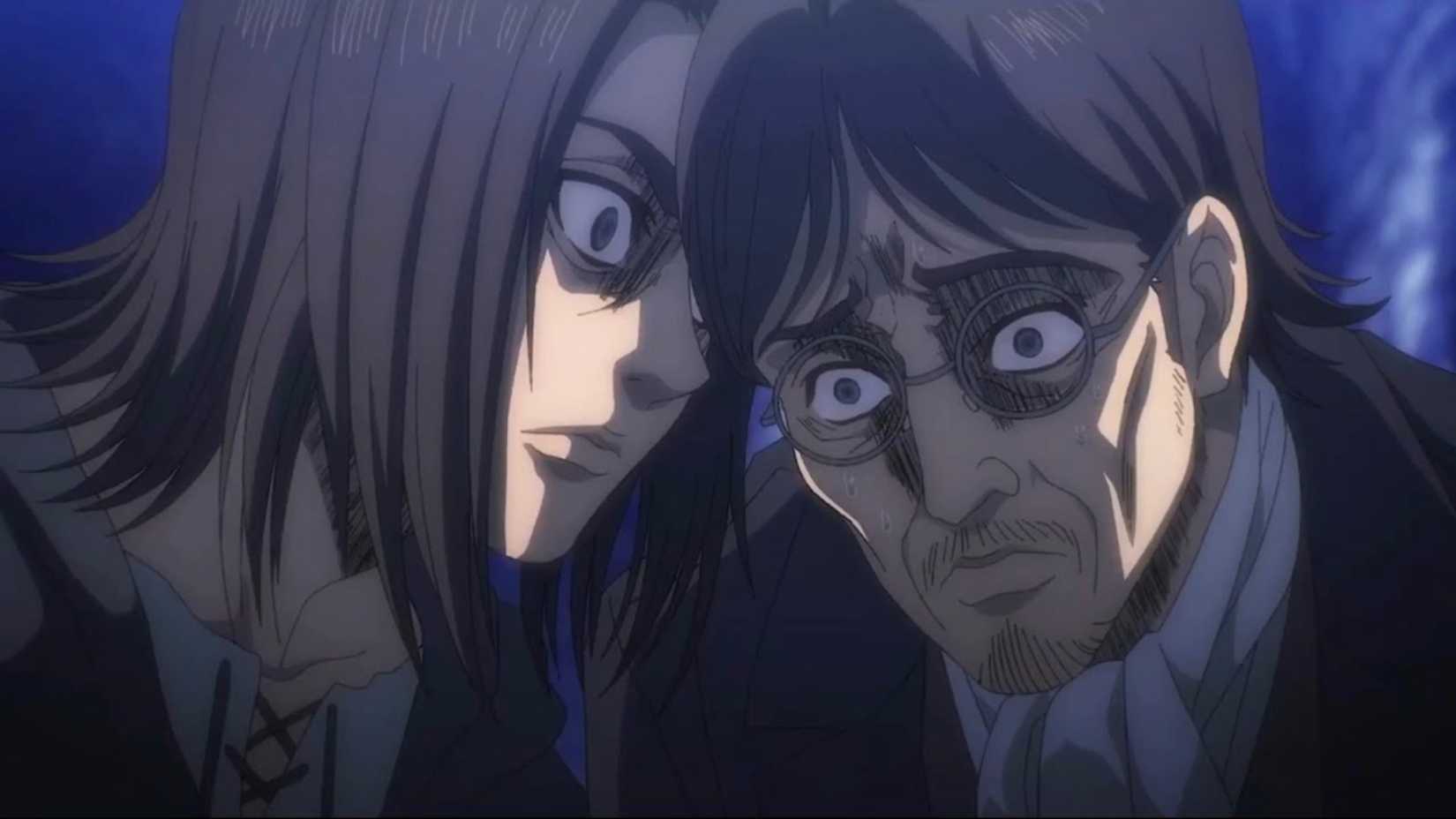Eren asking his father "what are you doing?" in Attack on Titan anime