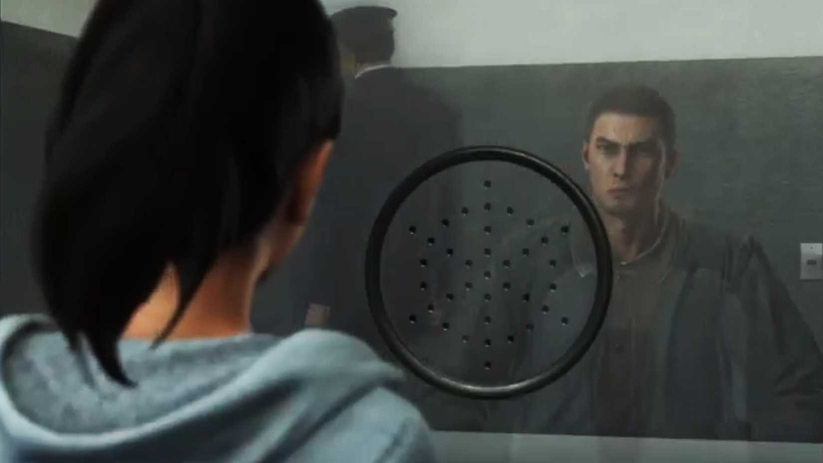 Haruka visiting Kiryu in Jail in Yakuza 6 Song of Life