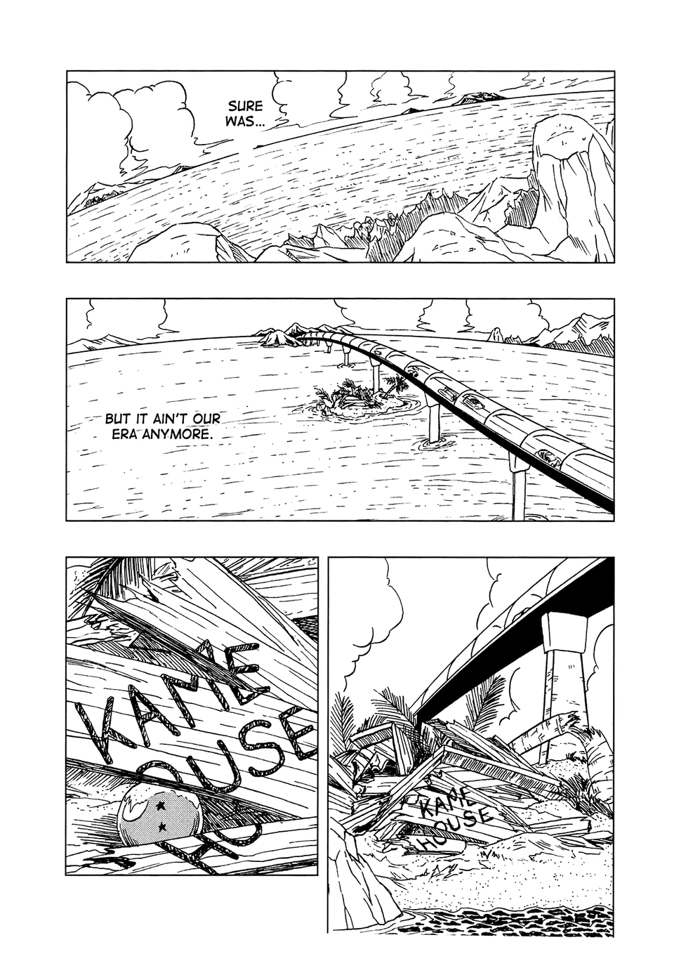 The ending of the Dragon Ball AF manga by Toyotarou