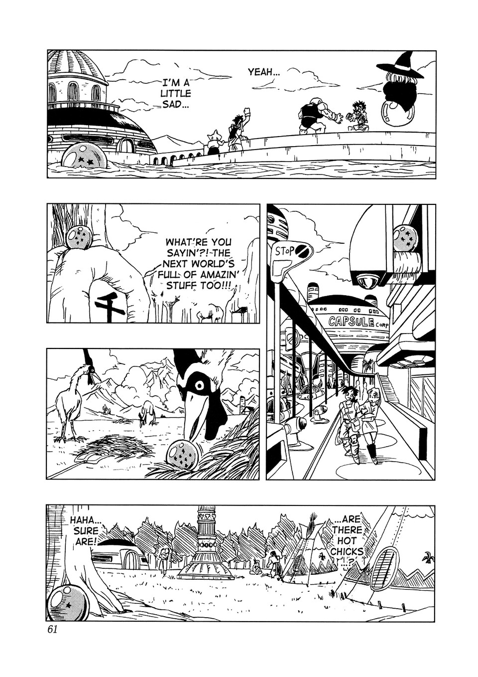 The ending of the Dragon Ball AF manga by Toyotarou