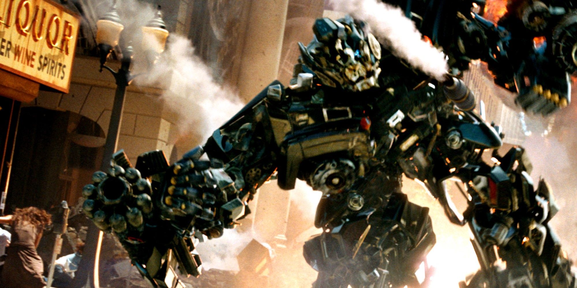 Ironhide shooting in Transformers