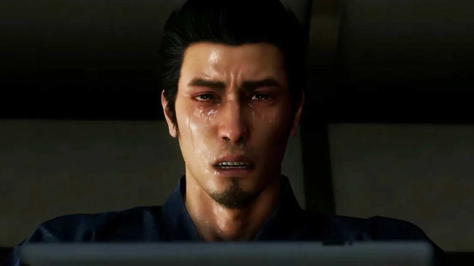 Kazuma Kiryu crying in Like a Dragon Gaiden The Man Who Erased His Name