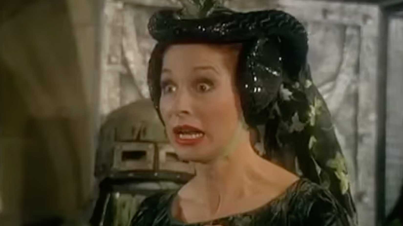 The Lady of the Green Kirtle looks shocked.