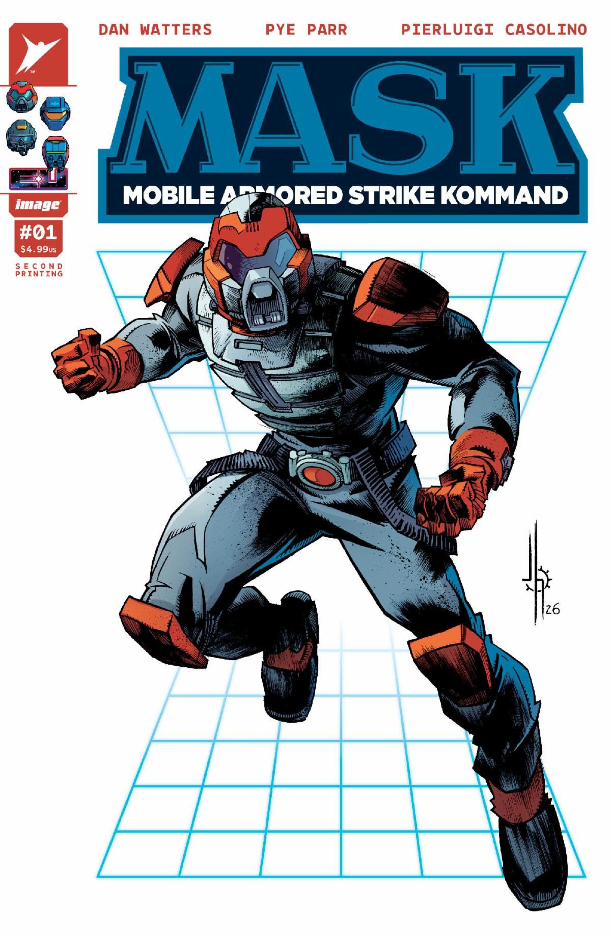 M.A.S.K. 1 second print cover full