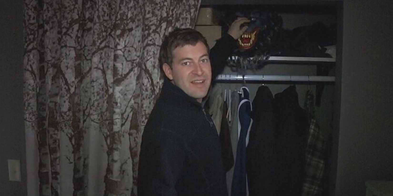 Mark Duplass in his home in Creep