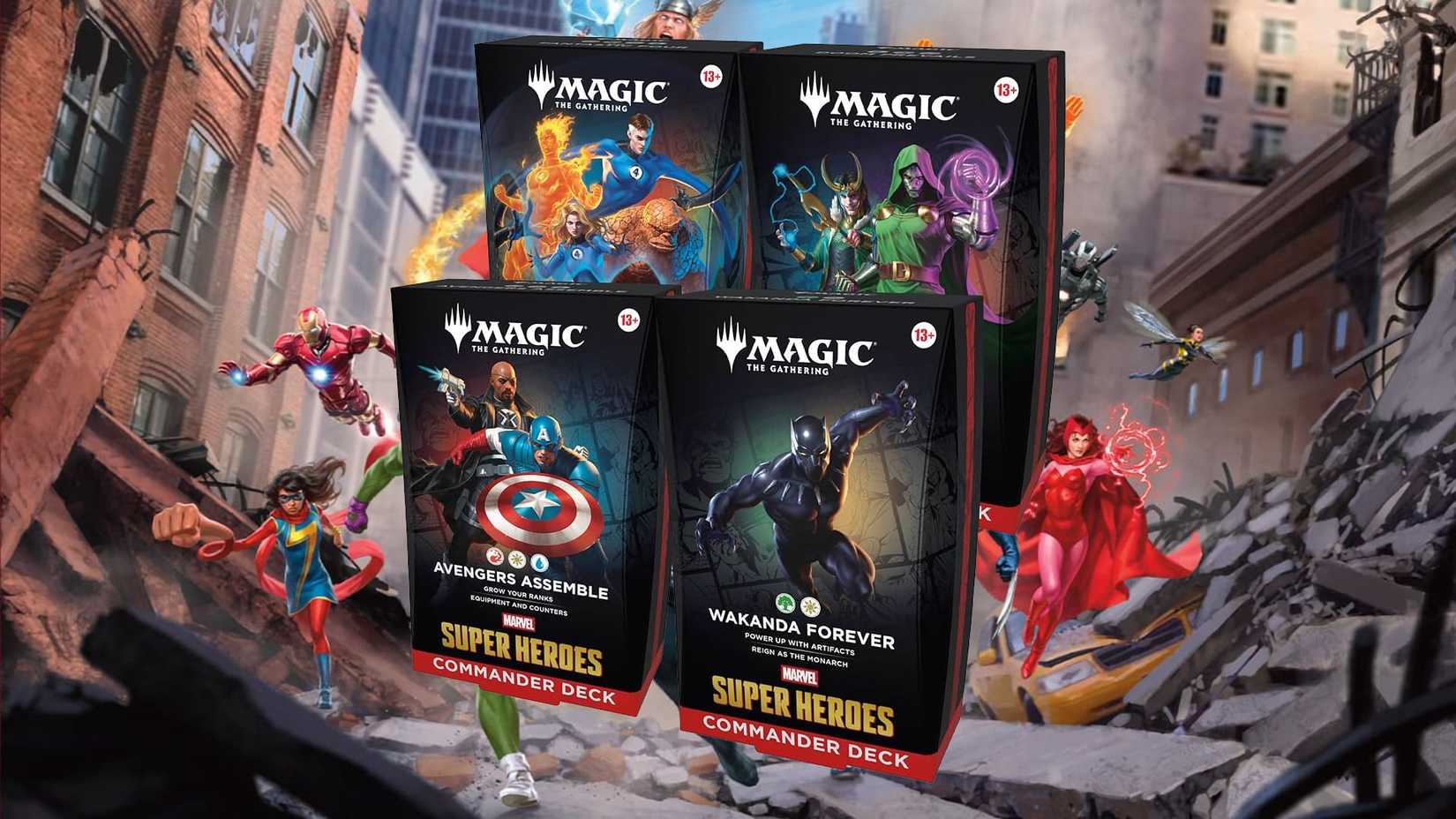 Marvel Super Heroes Commander Decks Art