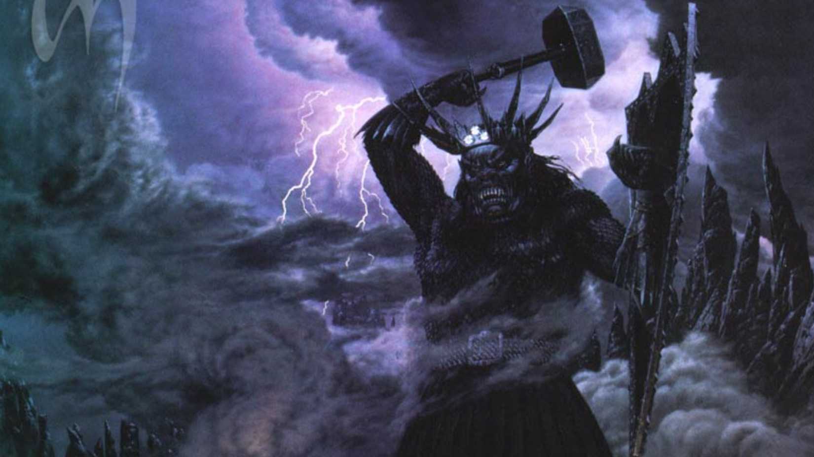 Melekor, now Morgoth, wields his hammer. 