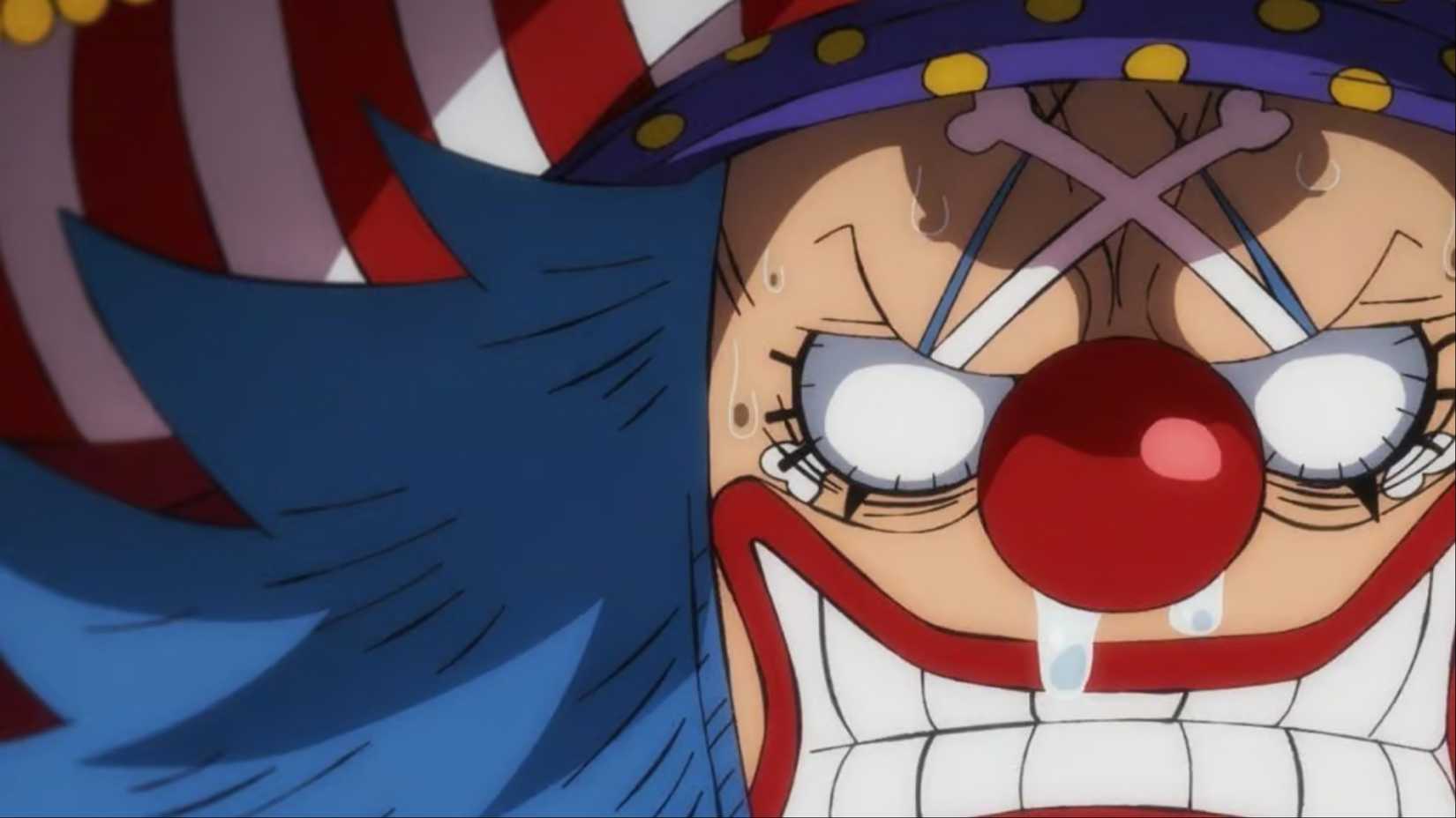 Buggy a l'air terrifié dans One Piece