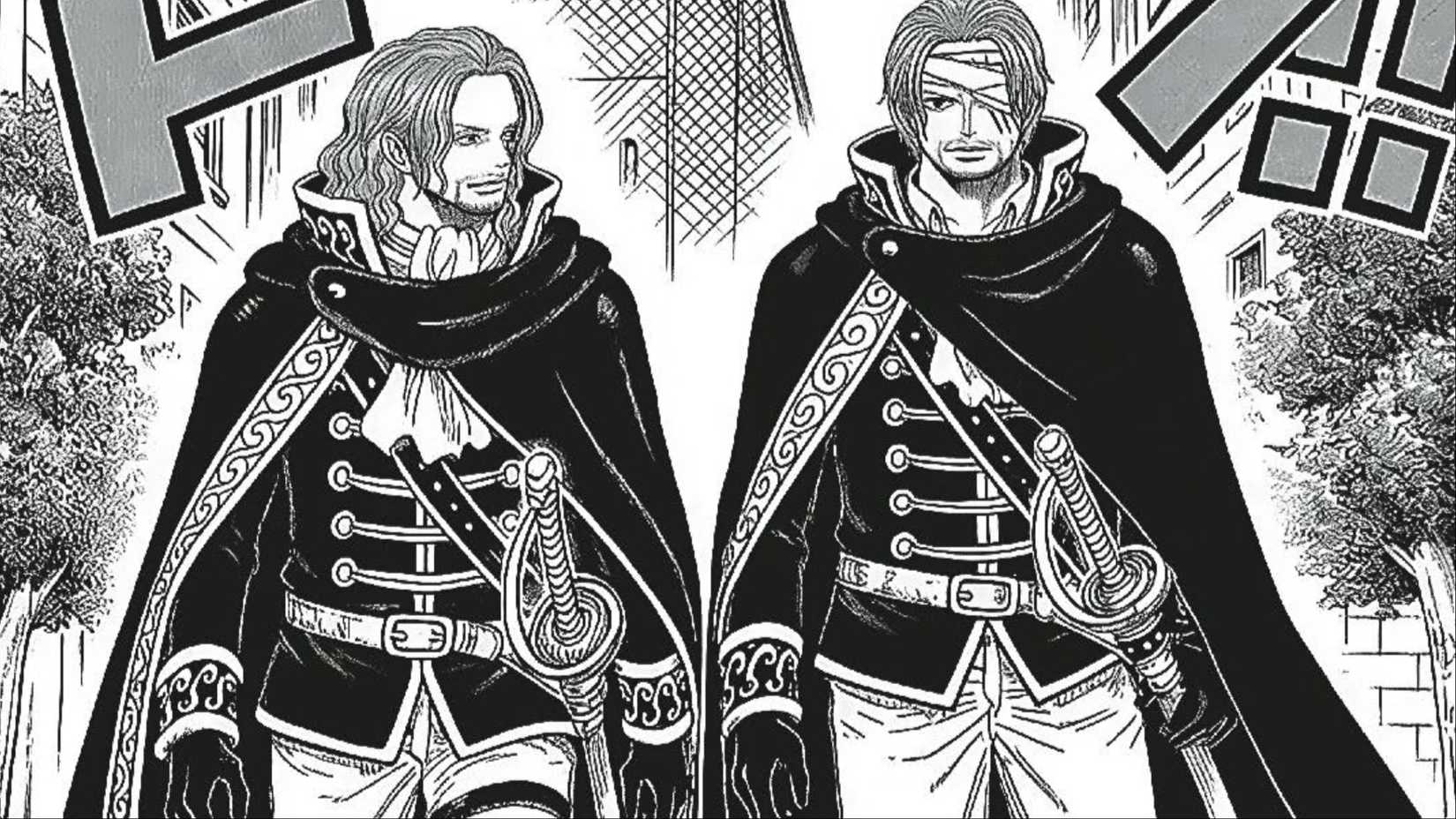 Shanks et Shamrock en tant que dragons célestes dans One Piece
