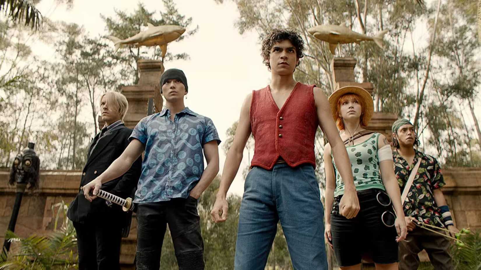 Netflix One Piece live action Équipage des chapeaux de paille - Sanji, Zoro, Luffy, Nami, Usopp