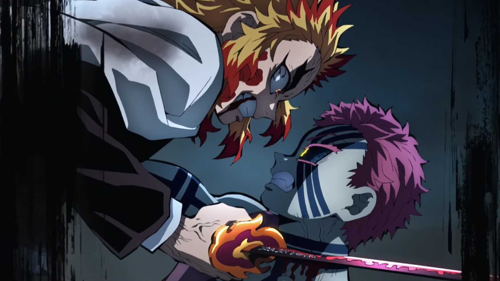 Rengoku vs Akaza Demon Slayer's Mugen Train Arc