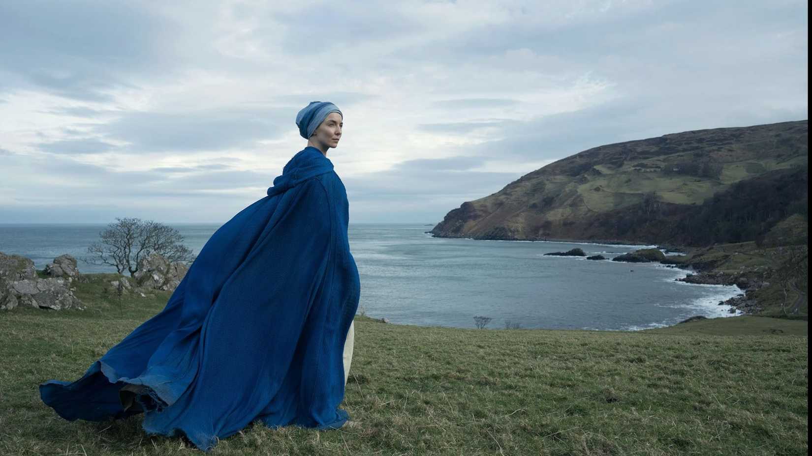 The Death of Robin Hood - Sister Brigid standing by a cliff
