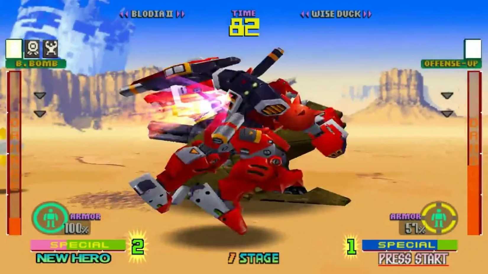 Robot Battle in Tech Romancer video game