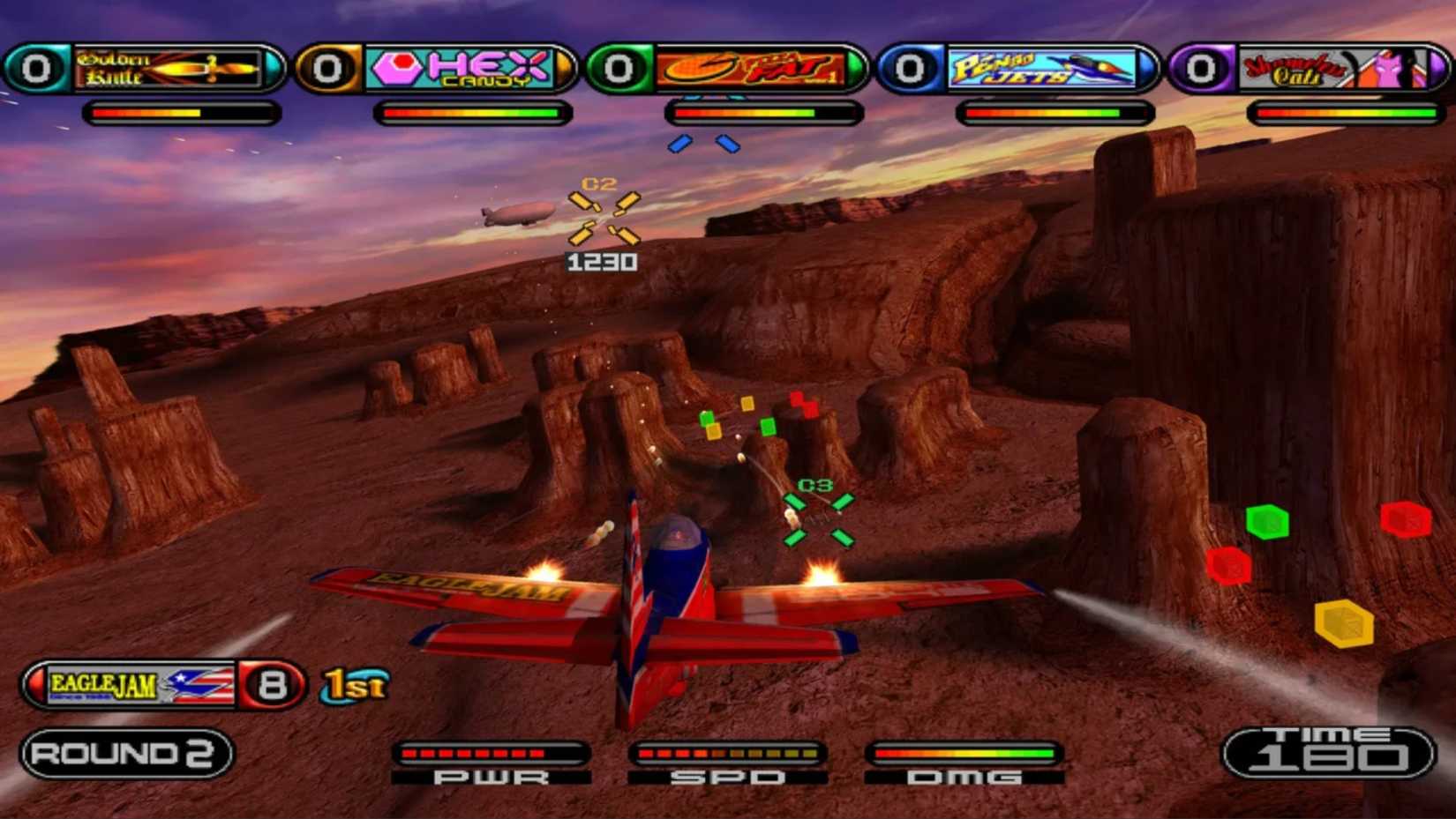 Combat sequence in Propeller Arena Sega Dreamcast