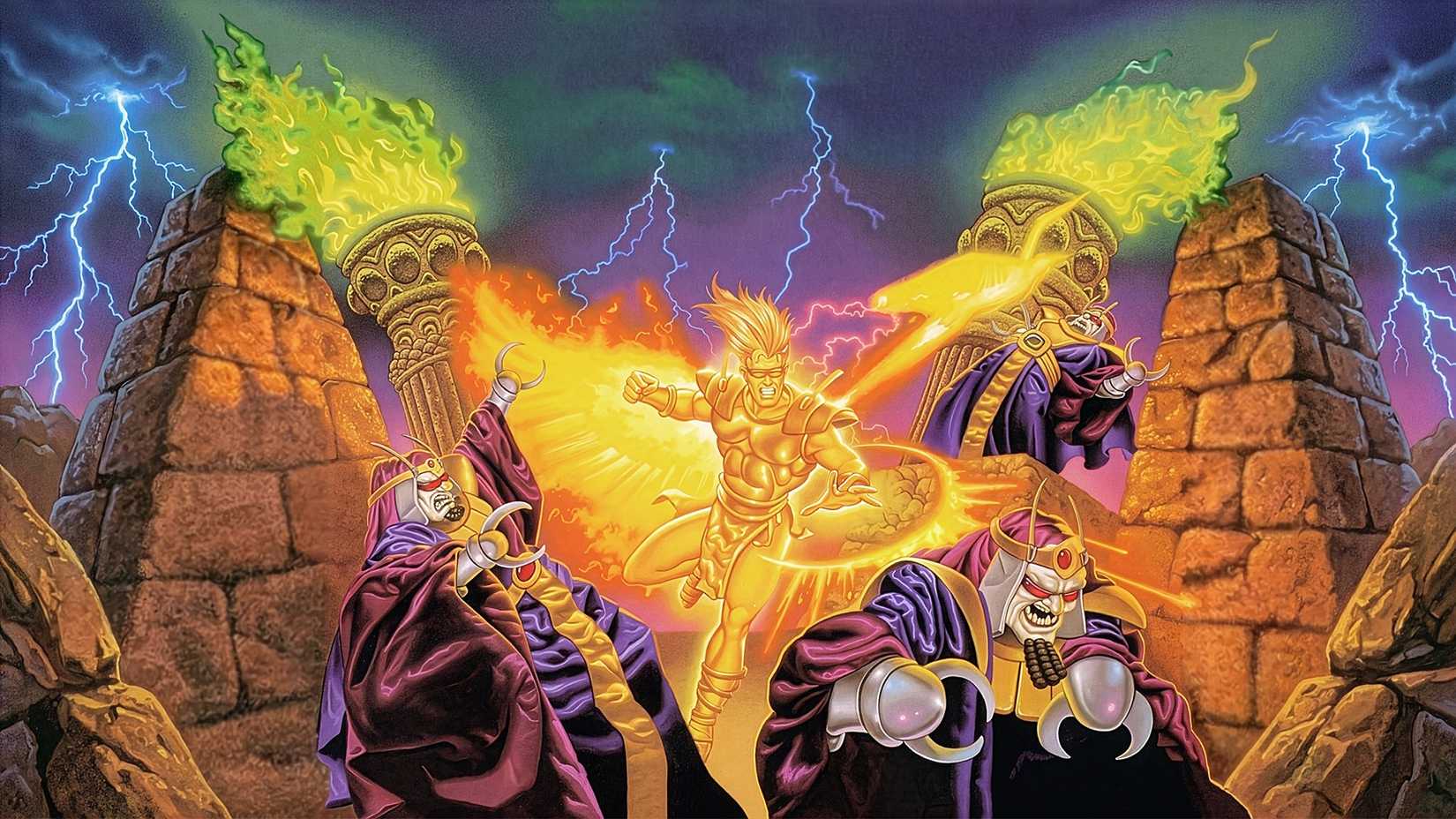 Skyblazer north american SNES box art