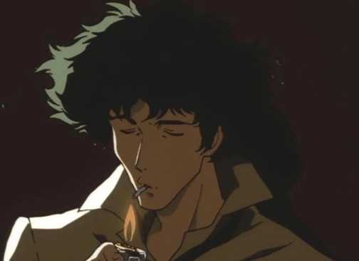 cowboy bebop spike cigarette Anime spiegel cigarettes boys sitting Playmat Gaming Mat Desk 10 Cowboy Bebop Plot Points