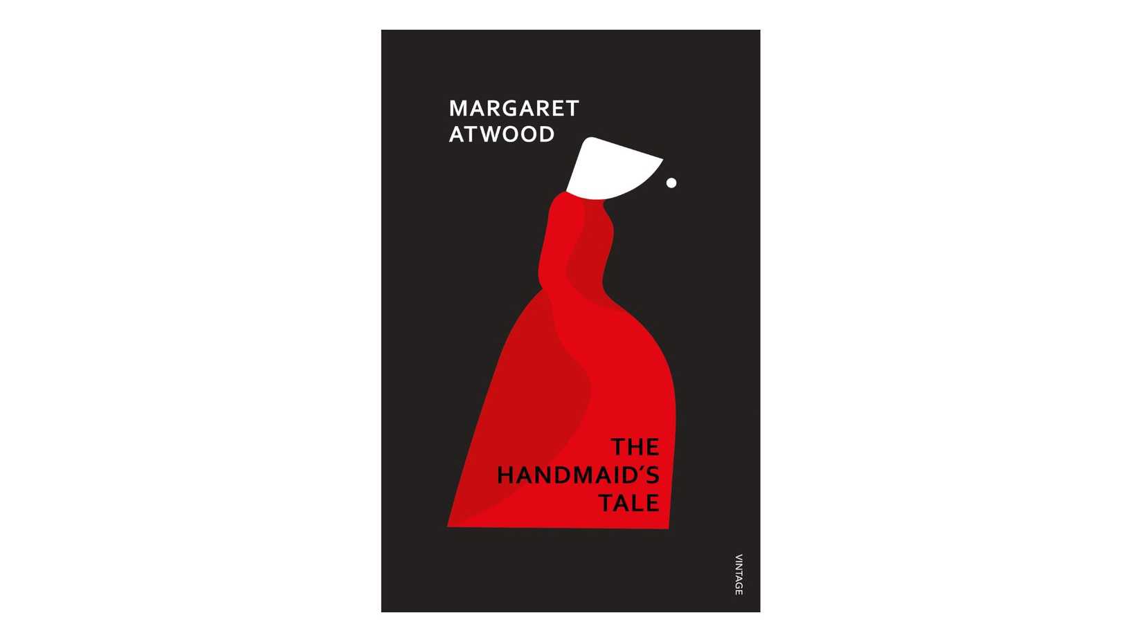The Handmaid's Tale by Margaret Atwood book cover on a white background