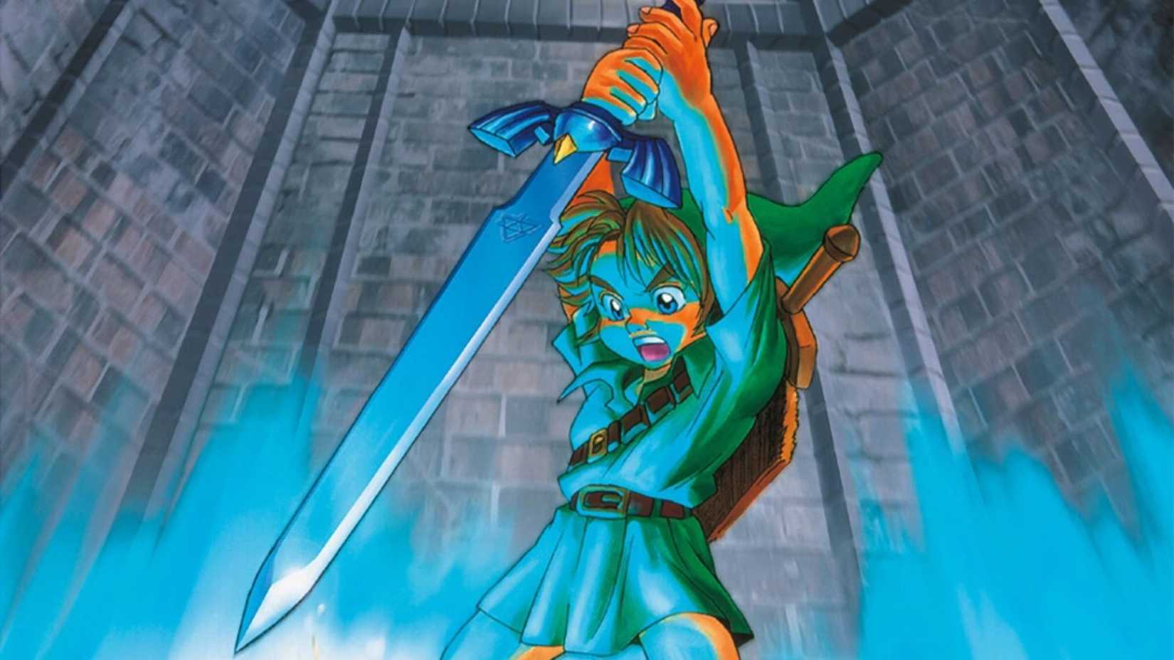 The Legend of Zelda Ocarina of Time Artwork Master Sword