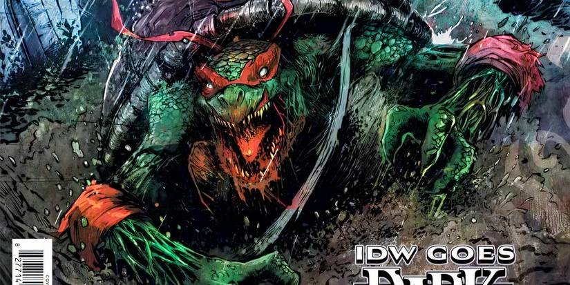 TMNT #23 IDW Goes Dark Variant Cover Showcasing Zombie Raph