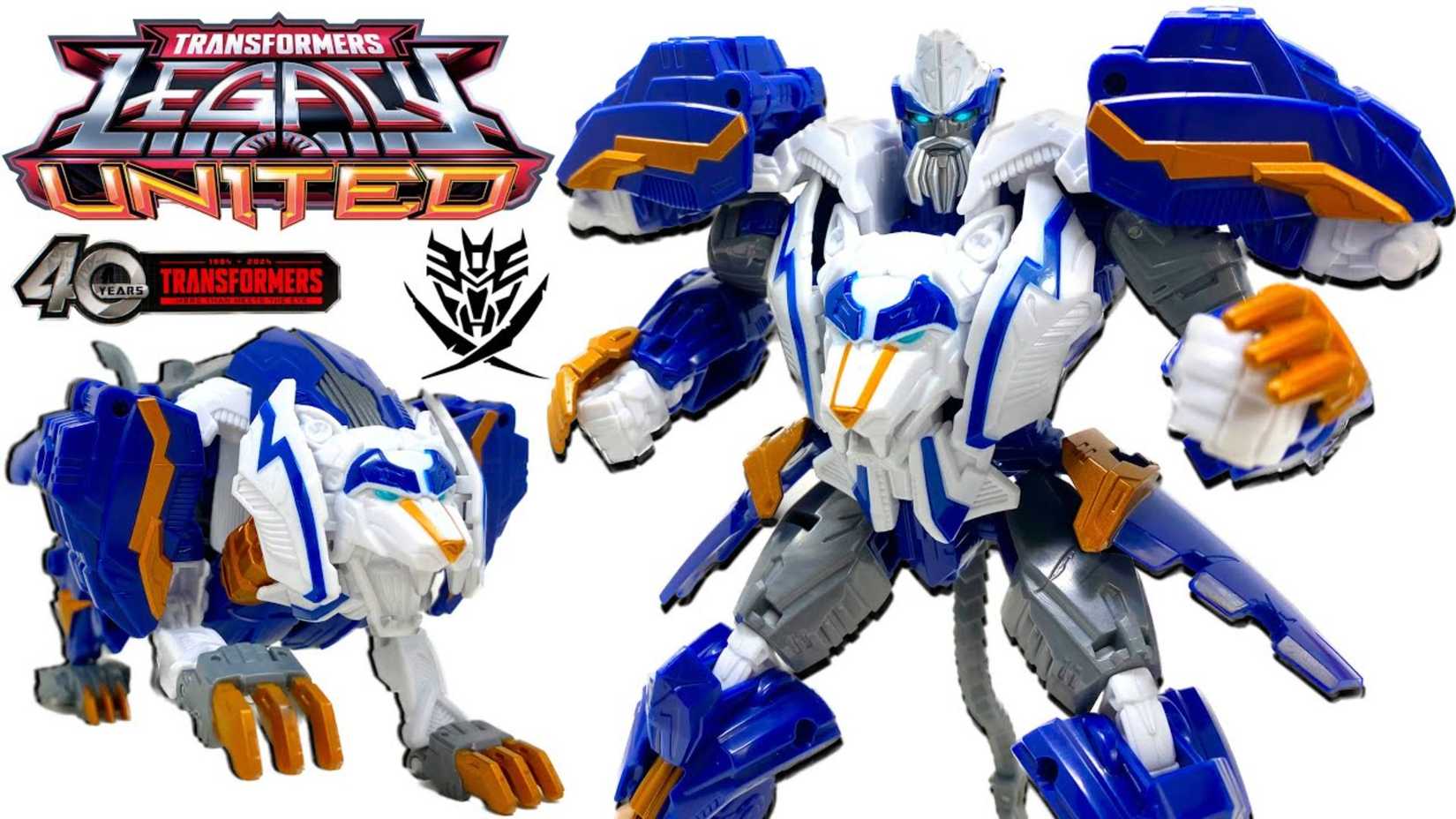 Transformers: Legacy Thundertron in robot mode and beast mode.