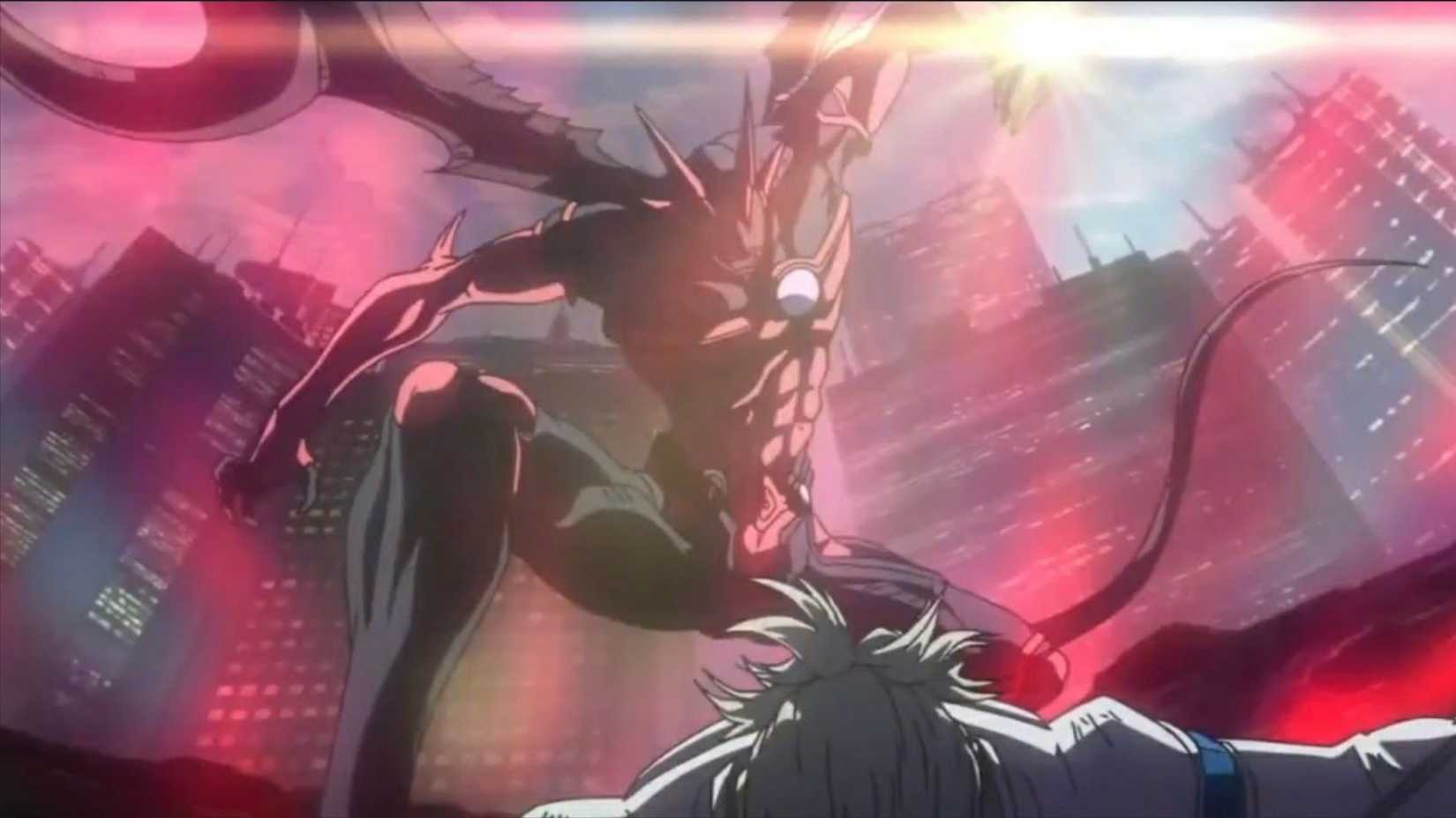 ZET prepares to triumphantly strike enemy in Zetman.