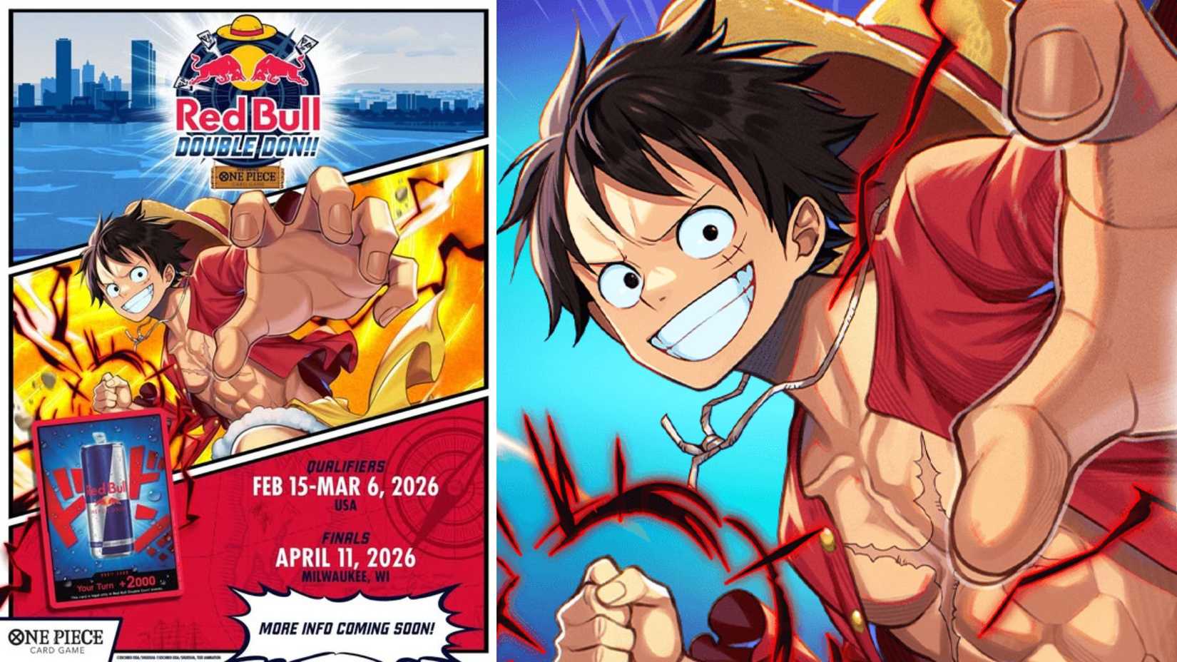 Monkey.D.Luffy (Red Bull Double Don!!) (Winner) - One Piece Promotion Cards (OP-PR) One Piece TCG
